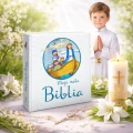 BIBLIA W PUDEŁKU Pamiątka Pierwszej Komunii Świętej PREZENT NA KOMUNIĘ 224str.