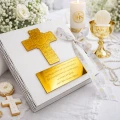 BIBLIA W PUDEŁKU Pamiątka Pierwszej Komunii Świętej PREZENT NA KOMUNIĘ 224strony
