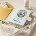 BIBLIA W PUDEŁKU Pamiątka Pierwszej Komunii Świętej PREZENT NA KOMUNIĘ 224strony