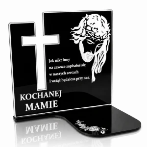 Podstawka pod ZNICZ Grób Cmentarz DLA MAMY TATY TWOJ NAPIS PERSONALIZACJA
