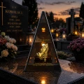 Znicz na Dzień TATY OJCA Lustrzany Lampion Solarny 3D Nadruk UV Elegancki
