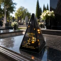 Znicz Lustrzany Lampion Solarny 3D Nadruk UV na Dzień Dziadka
