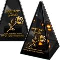 Znicz Lustrzany Lampion Solarny 3D Nadruk UV na Dzień Dziadka