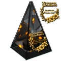 Znicz Lustrzany Lampion Solarny 3D Nadruk UV na Dzień Dziadka