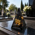 Znicz Lustrzany Lampion Solarny 3D Nadruk UV na Dzień Dziadka
