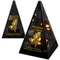 Znicz Lustrzany Lampion Solarny 3D Nadruk UV Dla Babci Elegancki