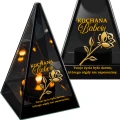 Znicz Lustrzany Lampion Solarny 3D Nadruk UV Dla Babci Elegancki