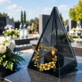 Znicz Lustrzany Lampion Solarny 3D Nadruk UV Dla Babci Elegancki