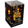 Znicz na Dzień Dziadka Lampion LED Lustrzany Nadruk UV Elegancki 3D