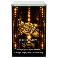 Znicz na Dzień Dziadka Lampion LED Lustrzany Nadruk UV Elegancki 3D