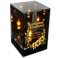Znicz na Dzień Dziadka Lampion LED Lustrzany Nadruk UV Elegancki 3D