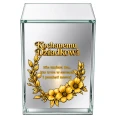Znicz na Dzień Dziadka Lampion LED Lustrzany Nadruk UV Elegancki 3D