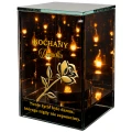 Znicz na Dzień Dziadka Lampion LED Lustrzany Nadruk UV Elegancki 3D