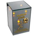 Znicz na Dzień Dziadka Lampion LED Lustrzany Nadruk UV Elegancki 3D