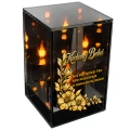 Znicz na Dzień BABCI Lampion LED Lustrzany Nadruk UV Elegancki 3D