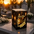 Znicz na Dzień BABCI Lampion LED Lustrzany Nadruk UV Elegancki 3D