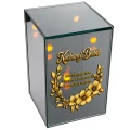 Znicz na Dzień BABCI Lampion LED Lustrzany Nadruk UV Elegancki 3D