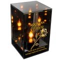 Znicz na Dzień BABCI Lampion LED Lustrzany Nadruk UV Elegancki 3D