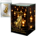 Znicz na Dzień BABCI Lampion LED Lustrzany Nadruk UV Elegancki 3D