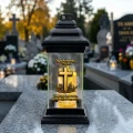 ZNICZ SZKLANY KAPLICZKA NOWOCZESNY ZNICZE Z DEDYKACJĄ KOCHANEMU TACIE TATY
