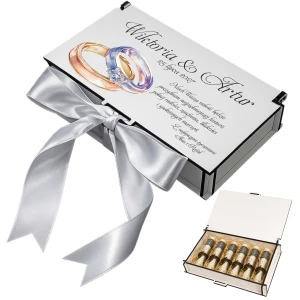 Pudełko na Pieniądze Ślub Wesele Personalizowane Pamiątka Ślubu UV