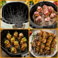 Szaszłyki pionowe stal nierdzewna 10 szt do grilla piekarnika Air Fryer