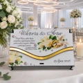 Pudełko na pieniądze Ślub personalizowane prezent Młoda Para z nadrukiem UV