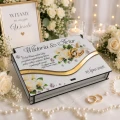 Pudełko na pieniądze Ślub personalizowane prezent Młoda Para z nadrukiem UV