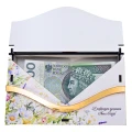 Pudełko na pieniądze Ślub personalizowane prezent Młoda Para z nadrukiem UV