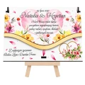 Pudełko na pieniądze Ślub personalizowane prezent Młoda Para z nadrukiem UV