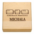 KAMIENIE DO WHISKY KAMIENNE KOSTKI GRANIT w drewnianym pudełku z grawerem