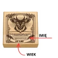 KAMIENIE DO WHISKY KAMIENNE KOSTKI GRANIT w drewnianym pudełku z grawerem
