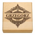 KAMIENIE DO WHISKY KAMIENNE KOSTKI GRANIT w drewnianym pudełku z grawerem