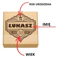 KAMIENIE DO WHISKY KAMIENNE KOSTKI GRANIT w drewnianym pudełku z grawerem