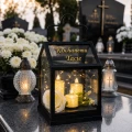 ZNICZ Kapliczka LAMPKA nagrobna OZDOBA NA GRÓB led LAMPION DLA TATY
