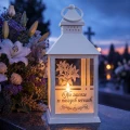 ZNICZ Kapliczka LAMPKA nagrobna  OZDOBA NA GRÓB led BIAŁY LAMPION