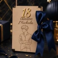 Pudełko Na Pieniądze Na 18 Urodziny Dla Chłopaka Personalizowane Wstążka