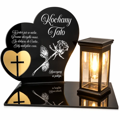 GRA-044-T-ROZA       ZNICZ SOLARNY LED na GRÓB dla TATY z GRAWEREM SERCE ZŁOTE LUSTRO (14).png