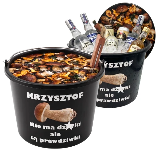 WIADRO GRZYBIARZA prezent dla Męża Dziadka na 18-99 urodziny faceta taty