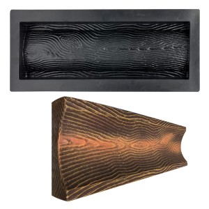 FORMA DO BETONU Kostki ODPŁYW KORYTKO DREWNIANA RYNNA Odwodnienie 49,5x16cm
