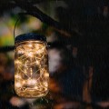 LAMPA SOLARNA LED OGRODOWA WISZĄCA LATARENKA SŁOIK-13951