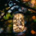 LAMPA SOLARNA LED OGRODOWA WISZĄCA LATARENKA SŁOIK-13957