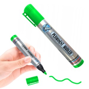 ZIELONY MARKER PERMANENTNY MAZAK WODOODPORNY