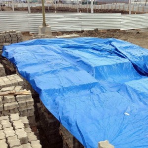PLANDEKA Niebieska PLANDEKI 6x8 WZMACNIANA 75G/M2 Okrycie Płachta na Drewno