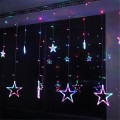 GWIAZDY WISZĄCE LAMPKI CHOINKOWE KURTYNA 130LED 7M-19592