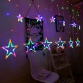 GWIAZDY WISZĄCE LAMPKI CHOINKOWE KURTYNA 130LED 7M-19594