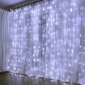 200LED LAMPKI KURTYNA ŚWIETLNA 0,6x3M ZIMNY BIAŁY-19841