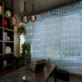 200LED LAMPKI KURTYNA ŚWIETLNA 0,6x3M ZIMNY BIAŁY-19843