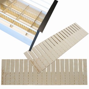 ORGANIZER Z DREWNA DO SZUFLAD 47x7CM SEPARATOR 2SZ