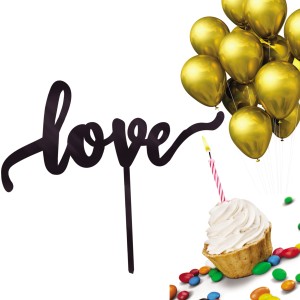 TOPPER NA TORT URODZINOWY WALENTYNKI LOVE PIKER